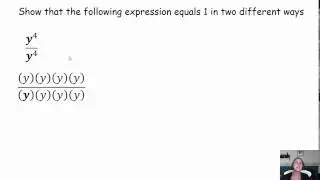 zero power rule exponents