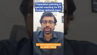 IFS Zoology Optional Prep Strategy & Special Coaching Tips  #IFS #ZoologyOptional #UPSCPrep