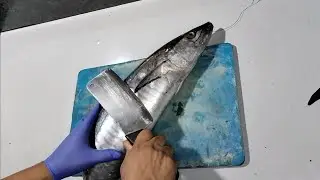 king fish how to cut slice/// easy cute everyone##food by Chef mohan ##food