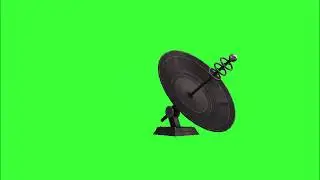 satellite turn table free green screen no copyright or credit
