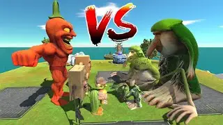 Team Brr Brr Patapim Vs Team  Pepper Muscle Animal Revolt Battle Simulator