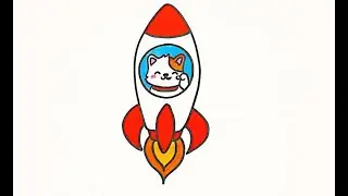 Draw & Color a Rocket: Fun Space Art for Kids!