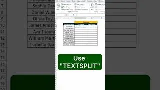 Use TEXTSPLIT instead of Text to Column #excel #excelshorts #tutorial