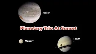 Rare Triple Conjunction of Planets AND Crescent Moon meets Dazzling Venus! January 9-15, 2021
