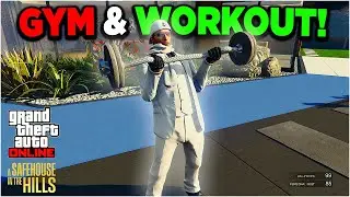 *NEW* How To Workout In GTA Online & Get RIPPED! (Gym Feature In MANSIONS DLC Update)
