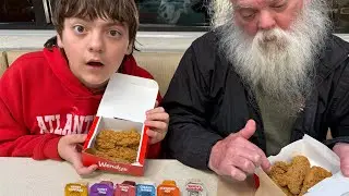 New Tendys at Wendys!! Food review by Pops and Jt from restaurant junkies!!