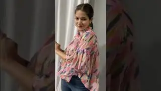 Western Frill Heavy Georgette Printed Fabric Readymade Western Wear Ladies Top High Quality Product