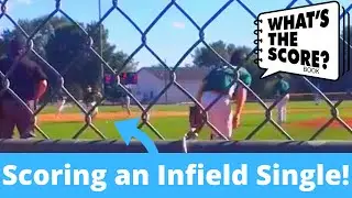 Scorekeeping using What&rsquo;s The Scorebook - Marking an Infield single and RBI