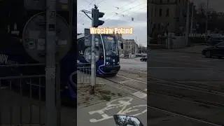 Greetings from Wrocław Poland #youtubeshorts #tram #shortsfeed #shortsviral #travel #explore #poland