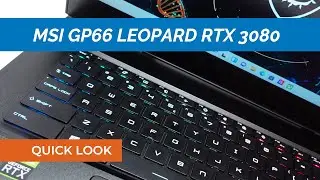 Игровой ноутбук MSI GP66 Leopard 11UH-032US с процессором Core i7-11800H 2,3 ГГц, 64 ГБ, 1 ТБ, видеокартой RTX 3080, 15,6 дюйма, 240 Гц