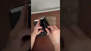 Coach Medium zip around wallet in signature canvass