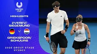 Zverev/Siegemund v Griekspoor/Schuurs Highlights | United Cup 2026 Group F