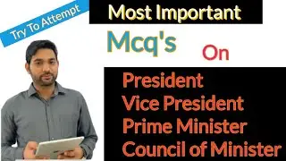 Mcq on Indian polity| most important mcq's on president, vice president and council of minister upsc