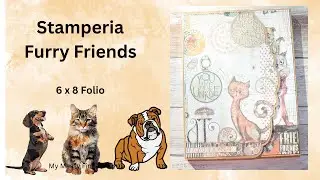Stamperia - Furry Friends - 6 x 8 folio - no.1
