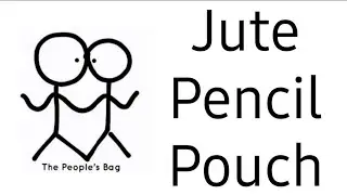 Jute Pencil Pouch @thepeoplesbag