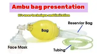Ambu Bag Parts and Uses | Bag Valve Mask Explained | Anesthesia with Babar