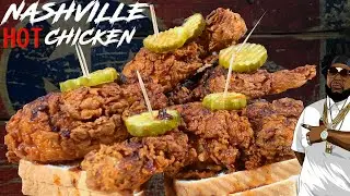 THIS NASHVILLE HOT FRIED CHICKEN IS  BETTER THAN PRINCE'S AND HATTIE B'S  + BEST HOT OIL RECIPE