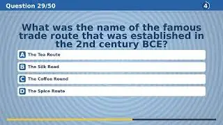 World History Challenge - 50 Questions! ⏳