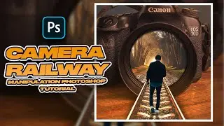 Rails Inside Camera Photo Manipulation Photoshop Tutorial #photoshopmanipulation #photoshoptutorial