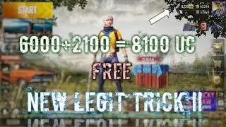 Pubg Mobile | FREE 6000+2100 = 8100 UC New Trick 2019 !!