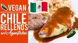 Vegan Chile Rellenos (using Aquafaba!!!)