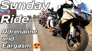 Ahura hotel | Usgaon Dam | Sunday Ride | Tyre punctured on ride 😕 | RC390 |