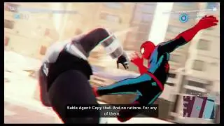 SpiderMan Vs Sable OutPost Enemy Base In Harlem - Spiderman PS4