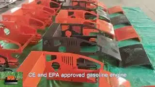 remote controlled slope mower with snow plow snow blade snow shovel snow removal machine
