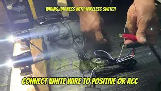 Wiring Harness with WIRELESS switch for mini driving lights