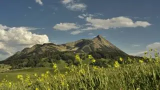 4k timelapse Mount Crested Butte Colorado