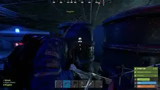 stuck behind barrels