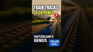 Swiss Train Tracks Generate Solar Power - 1 Billion kWh Solution
