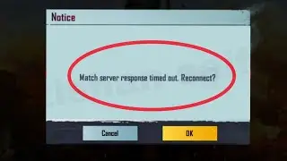 BGMI Fix Match server response timed out. Reconnect Problem Solve in Battlegrounds Mobile India