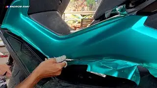 MODIFIKASI NMAX DENGAN WARNA SKOTLET HIJAU SATIN MATTE METALIK