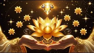 Golden cauldron overflowing with gold coins glowing celestial patterns and magical starry background