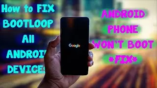 How to FIX a BOOTLOOP easy WORKING TUTORIAL (Micro SD Card needed)
