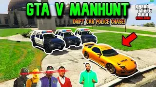 GTA V MANHUNT | RX-7 POLICE CHASE
