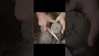 Hard Pure Cement Bowl Shaving#asmrsatisfying #cementcrumbling #asmr