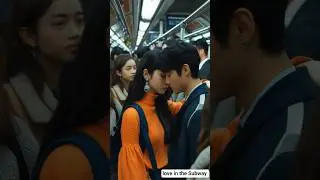 Korean Girl&rsquo;s Unexpected Kiss in the Metro ❤️🚇 #KoreanLoveStory #MetroRomance #SeoulMetro