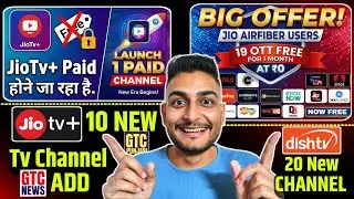 Jio STB Big Update | 19 OTT FREE 1 Month | Jio Tv Plus Add 10 New Channel | Jiotv+ Paid Channel 