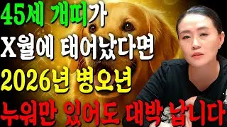 82년생 개띠 필수시청!｜2026년 45세 개띠 신년운세, 1월부터 인생이 완전히 바뀝니다! 금전·문서·귀인운 대폭발