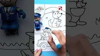 Children's (🎨Step-by-step) Easy Drawing Tutorial- Kangaroo & Koala so fun #StepbyStep #ArtforKids