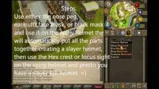 How to make full slayer Helmet runescape.