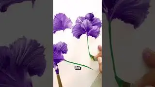 Mesmerizing Flower Painting : Incredible Round Brush Method! 🌸🎨 #Artistry #talents #skills,#painting