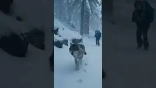 wolf save lost kid #animals