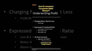 Insurance Company Profits Explained #shorts #finance #stockmarket #finance101 #profit #insurance