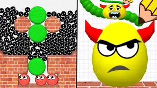 Very Interesting Gameplay HIDE BALL: Brain Teaser vs DRAW HERO,Very Funny Gameplay.