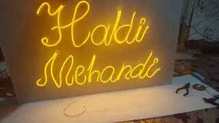  Neon LED  strip nameboard | #diy #shots #neon #electronic 
