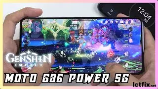 Motorola G86 Power 5G Genshin Impact Gaming test | Dimensity 7400, 120Hz Display