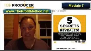 Top Producer Formula Module 7 Closing and Signing People up on the Phone